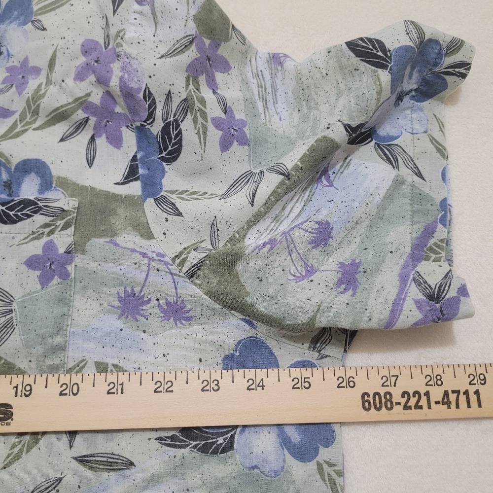 Vintage Willow Bay 90s Button Shirt Cottagecore Floral Flower Earth Tones Nature - Picture 4 of 7